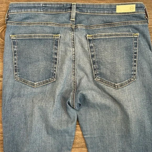 AG Adriano Goldschmied Jodi Crop 31 High Rise Jeans Flare Kick Fit Distressed - Picture 10 of 11